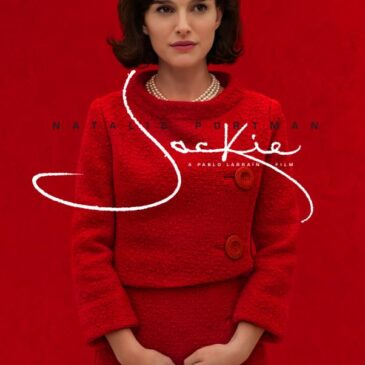 Jackie is portrayed by an elegant Natalie Portman